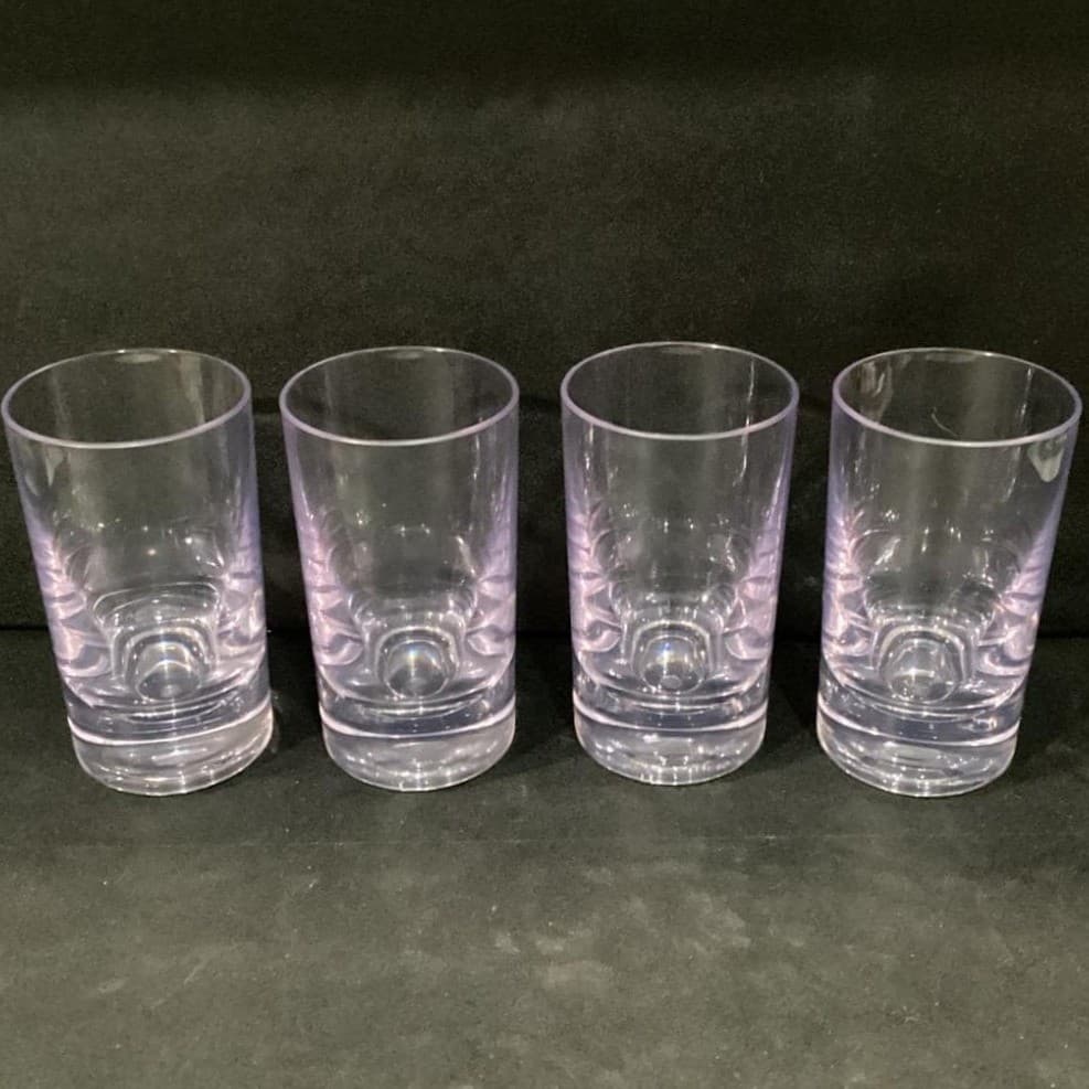 Tommy Bahama Purple Clear Acrylic Tumblers Set Of 4 BPA FREE Indoor/Outdoor - Thumbnail 11