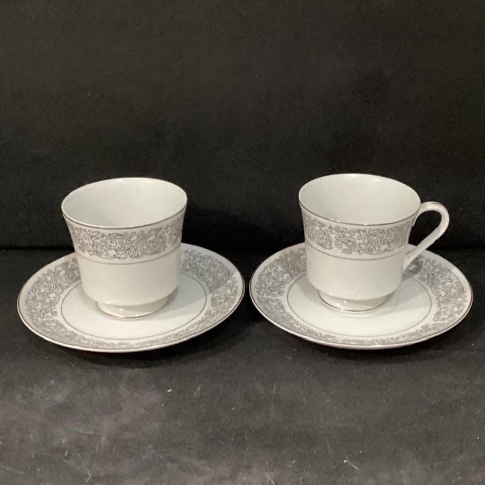 Brookwood Porcelain by Interpace Corporation M2001 Santiago 2 Cups & Saucers - Thumbnail 2