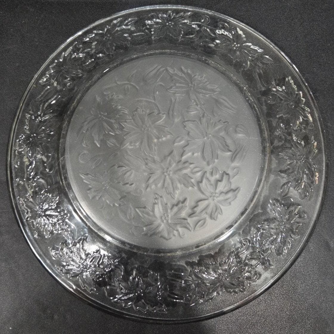 Princess House Fantasia Dinner Plates, Set Of 4, Vtg Frosted Center Dinnerware - Thumbnail 3