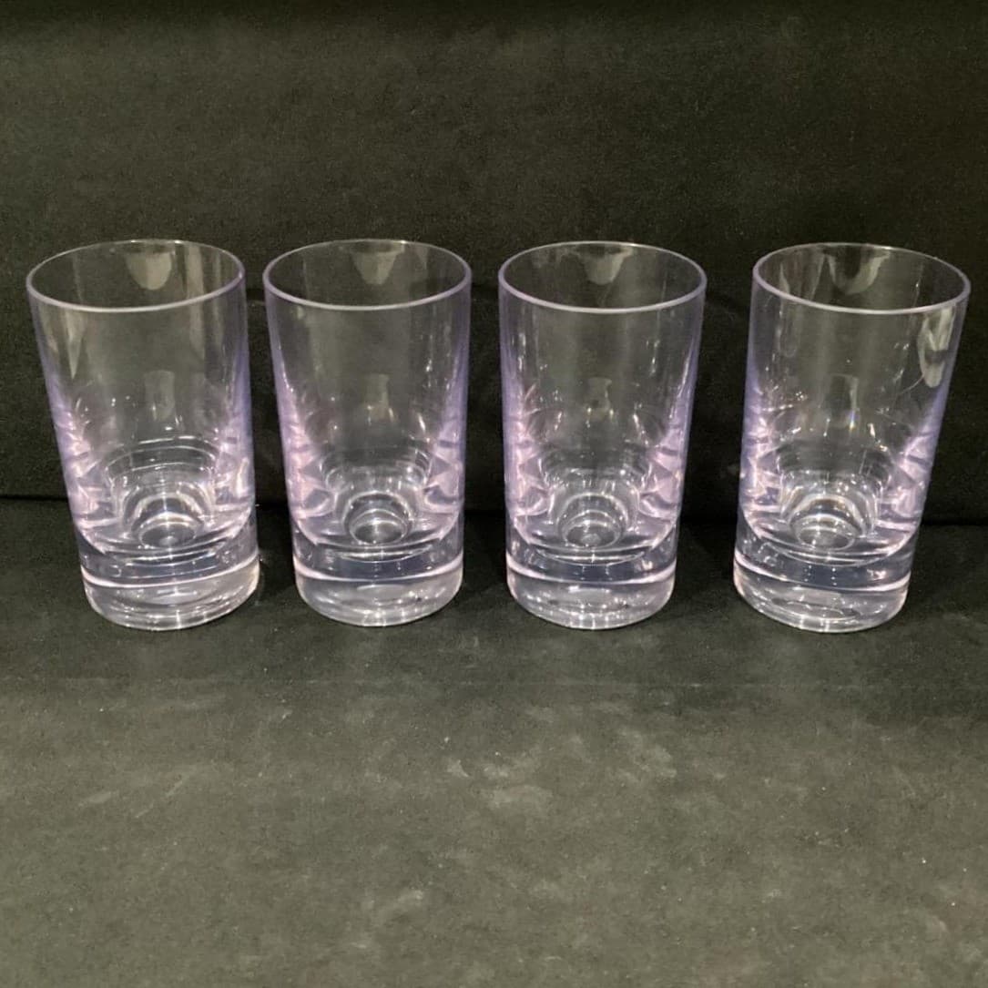 Tommy Bahama Purple Clear Acrylic Tumblers Set Of 4 BPA FREE Indoor/Outdoor - Thumbnail 9