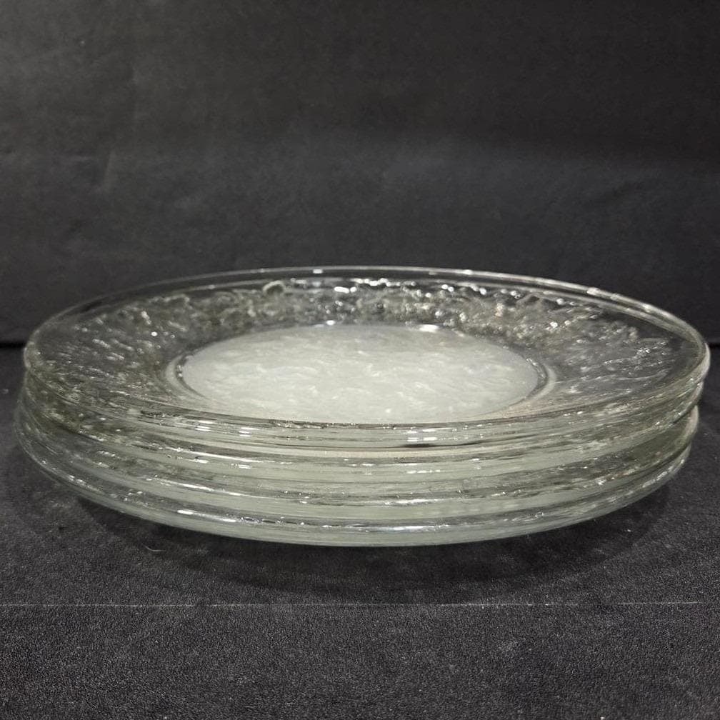 Princess House Fantasia Dinner Plates, Set Of 4, Vtg Frosted Center Dinnerware - Thumbnail 8