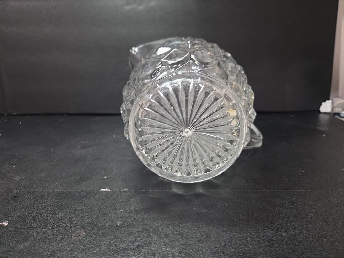 Fostoria American Cubism Pitcher, 59 oz Vtg Glassware, Clear Stem, Table Decor - Thumbnail 7