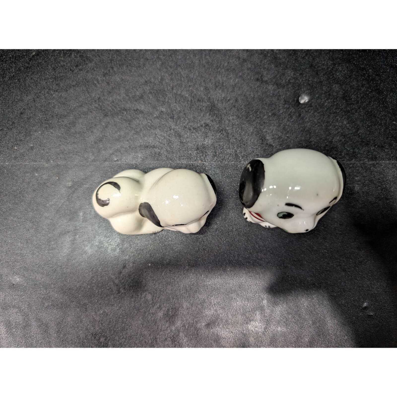 Vintage Mini Puppy Dog Statues, Small Ceramic Dogs, Retro Home Decor, 3" Tall - Thumbnail 5