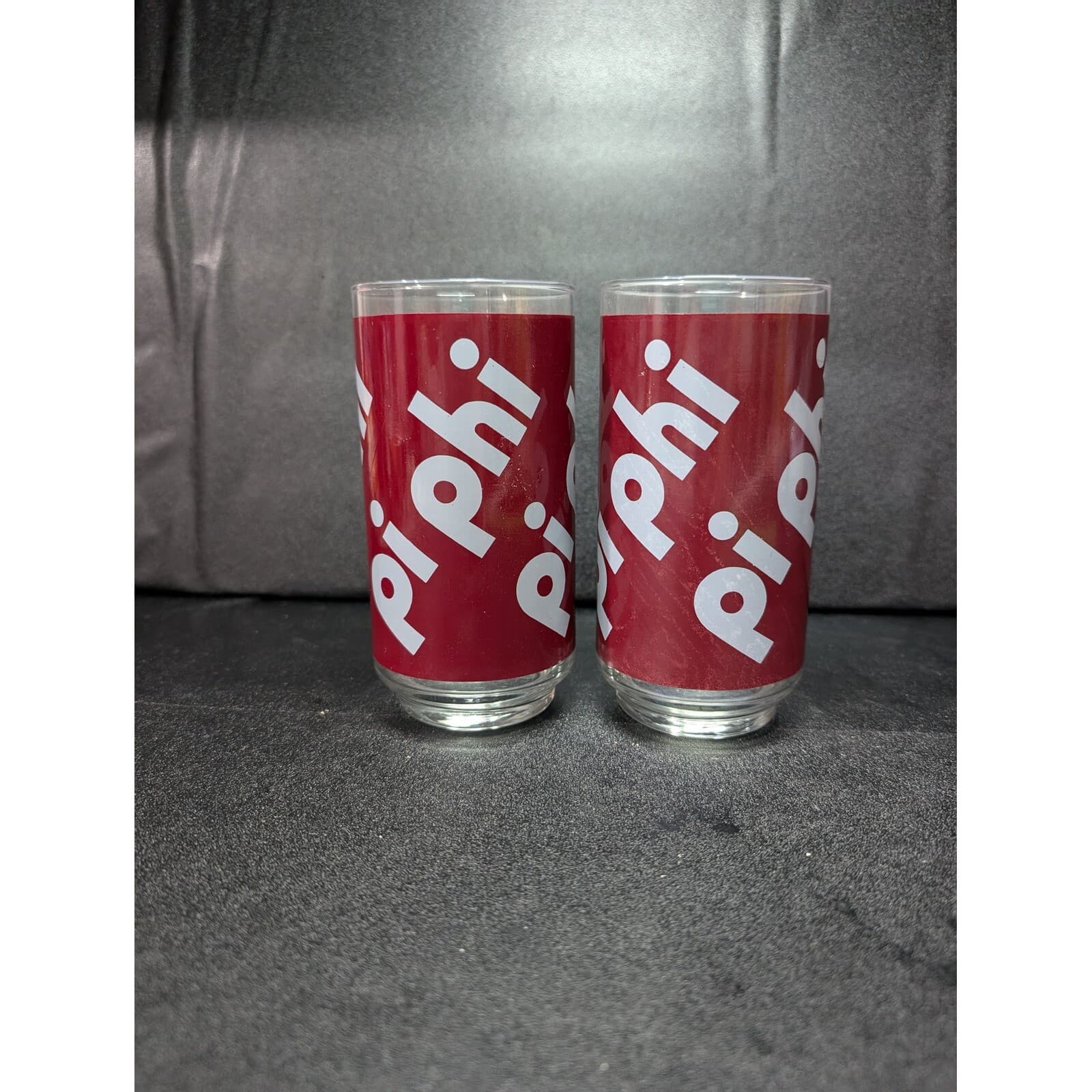 Pi Phi Sorority Glassware Set, Vintage Drinking Glasses, Set of 2, Sorority - Thumbnail 3
