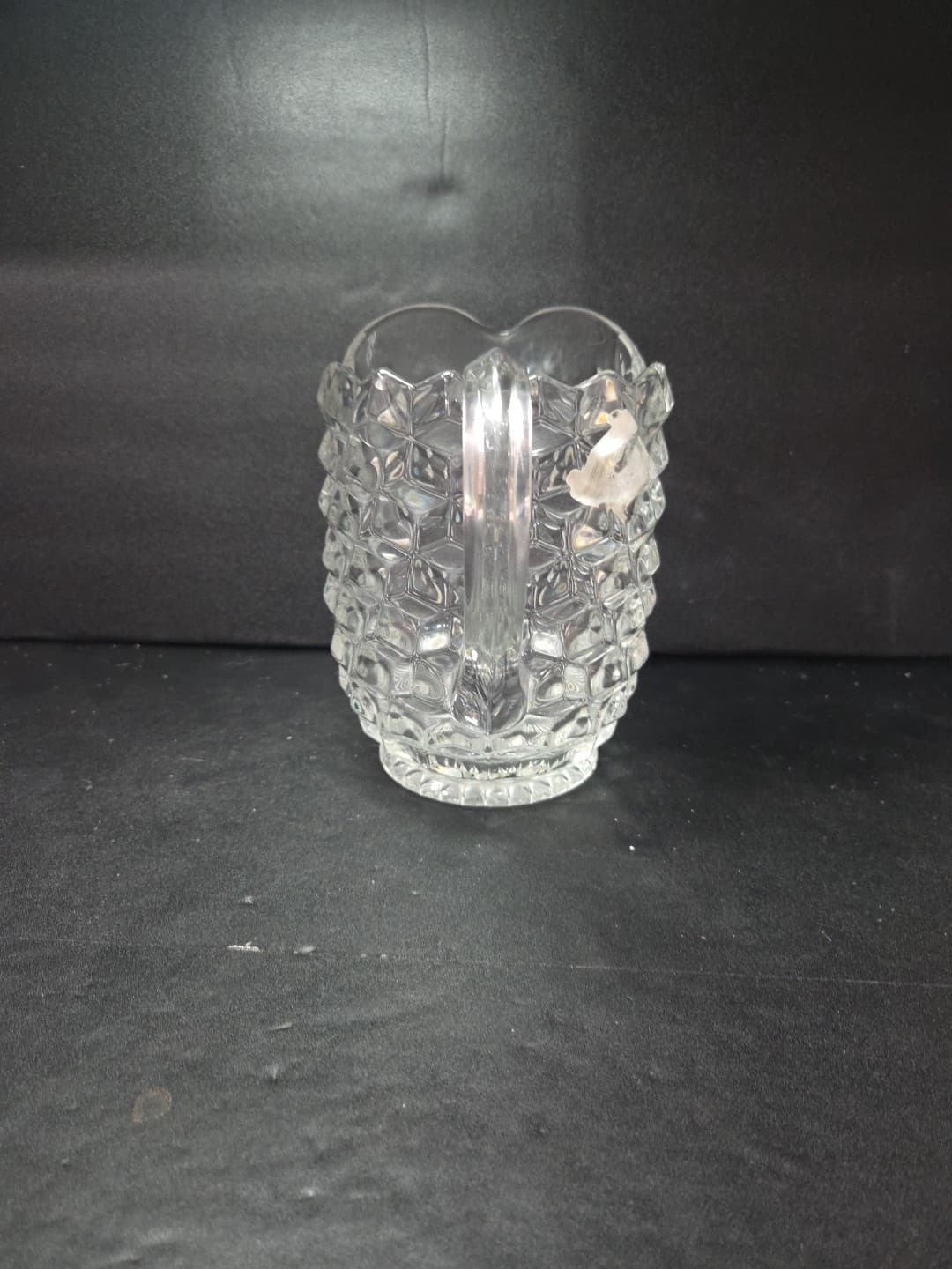 Fostoria American Cubism Pitcher, 59 oz Vtg Glassware, Clear Stem, Table Decor - Thumbnail 4