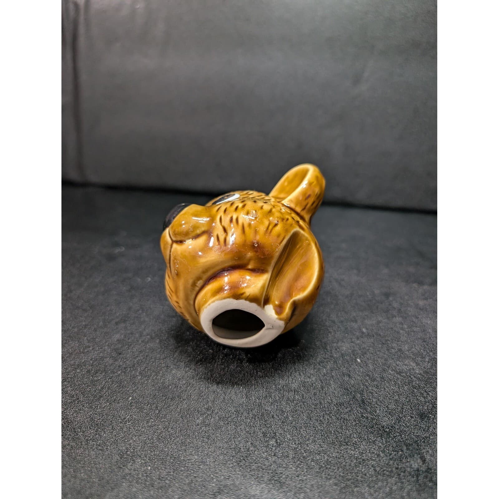 Honey Bear Ceramic Honey Jar Pot, Vintage Taiwan Bear Figural Condiments, Decor - Thumbnail 8