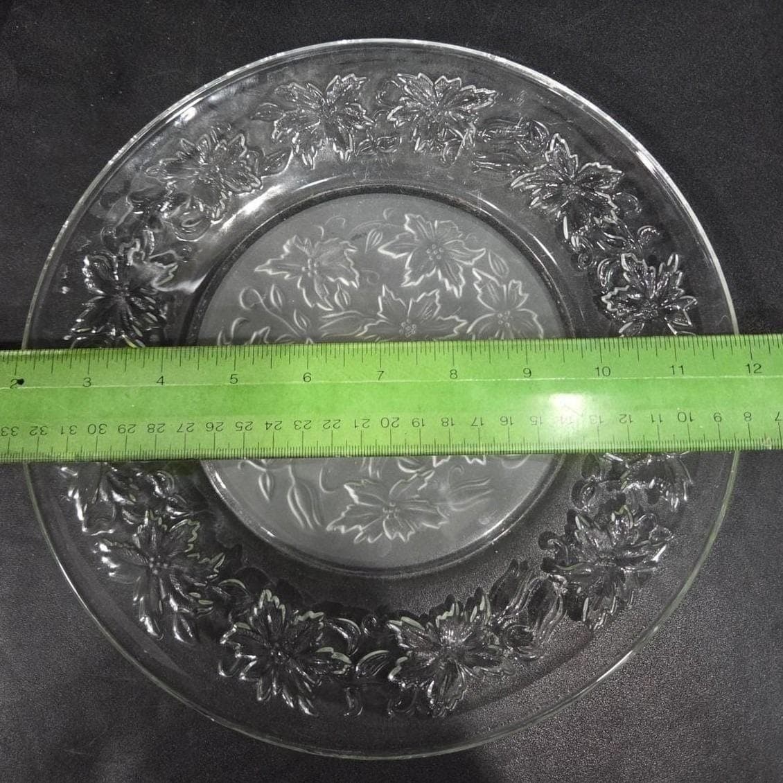 Princess House Fantasia Dinner Plates, Set Of 4, Vtg Frosted Center Dinnerware - Thumbnail 2