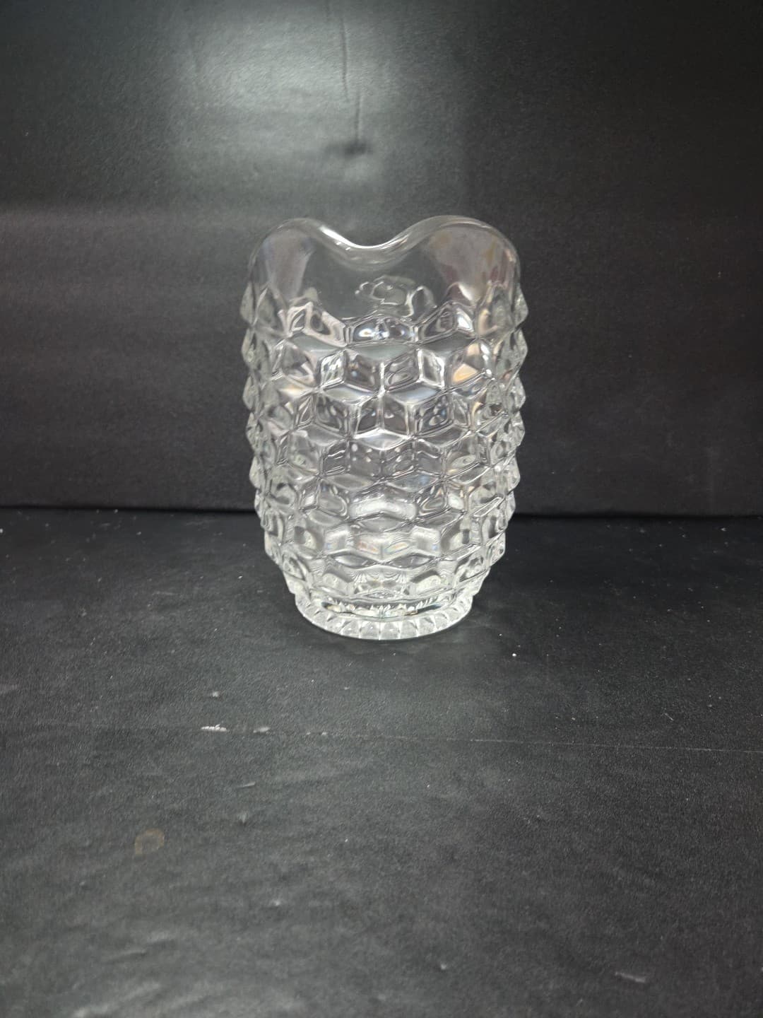 Fostoria American Cubism Pitcher, 59 oz Vtg Glassware, Clear Stem, Table Decor - Thumbnail 2