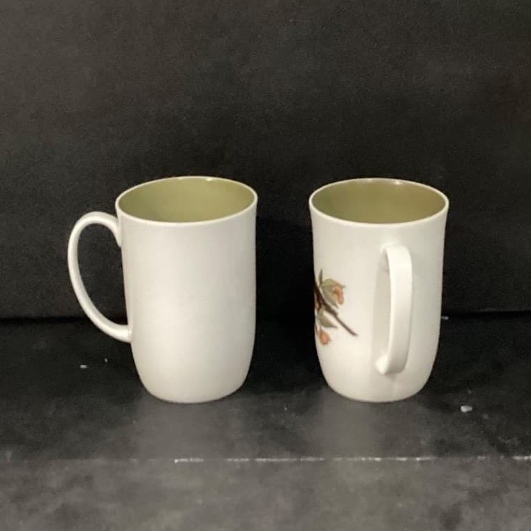Fitz & Floyd Wild Birds Coffee Cups, Set of 2, Blue Jay and Robin Design Mugs - Thumbnail 9
