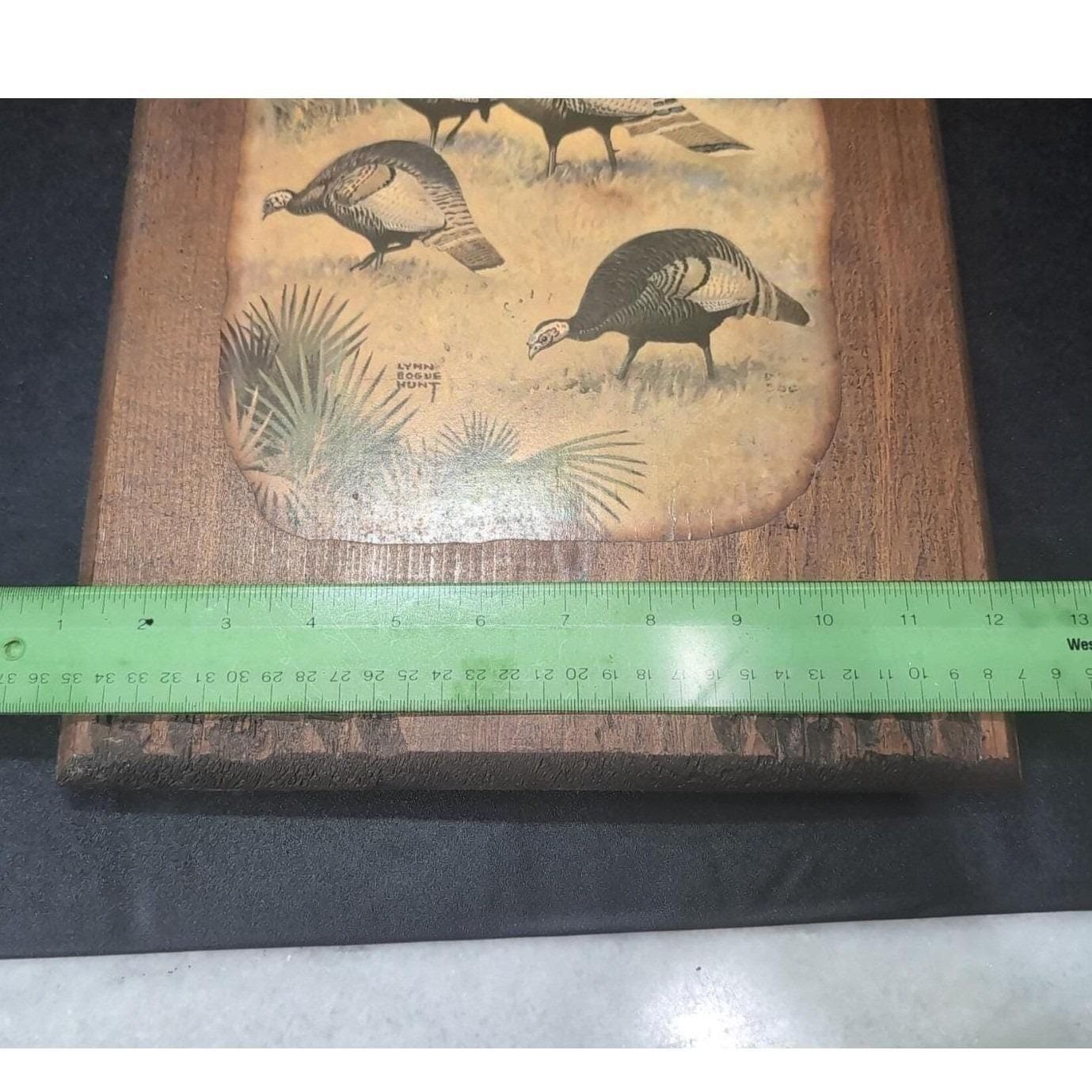 Lynn Bogue Hunt Turkey Gang Print, Vintage Wood Paneled Artwork, Rustic Wall Art - Thumbnail 6