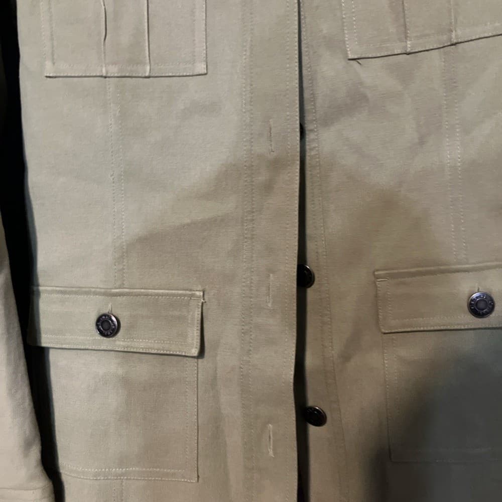 Casual by C.A. Corner Olive Green Utility Jacket, Women's Small , Stretch - Thumbnail 6