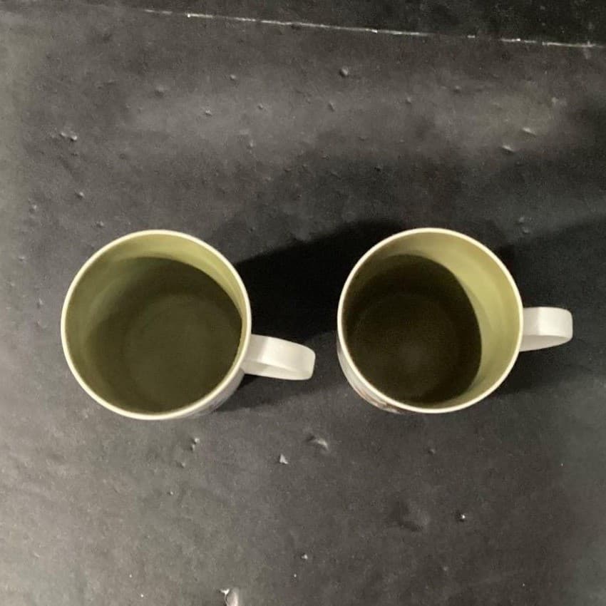 Fitz & Floyd Wild Birds Coffee Cups, Set of 2, Blue Jay and Robin Design Mugs - Thumbnail 4