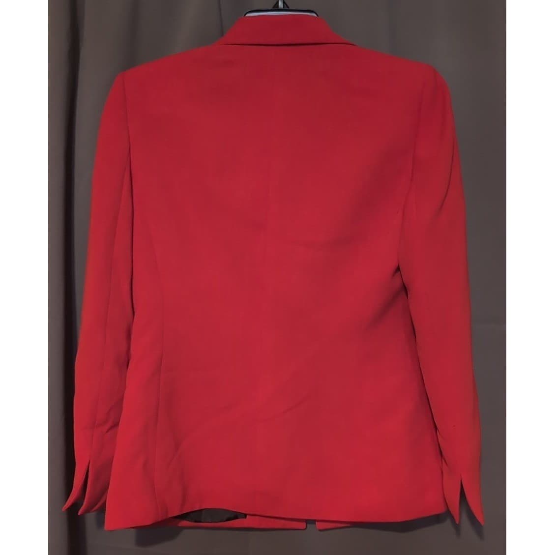 Kasper Red Single Button Blazer, Women's Size 4 Jacket, Vintage, Notched Lapel - Thumbnail 4
