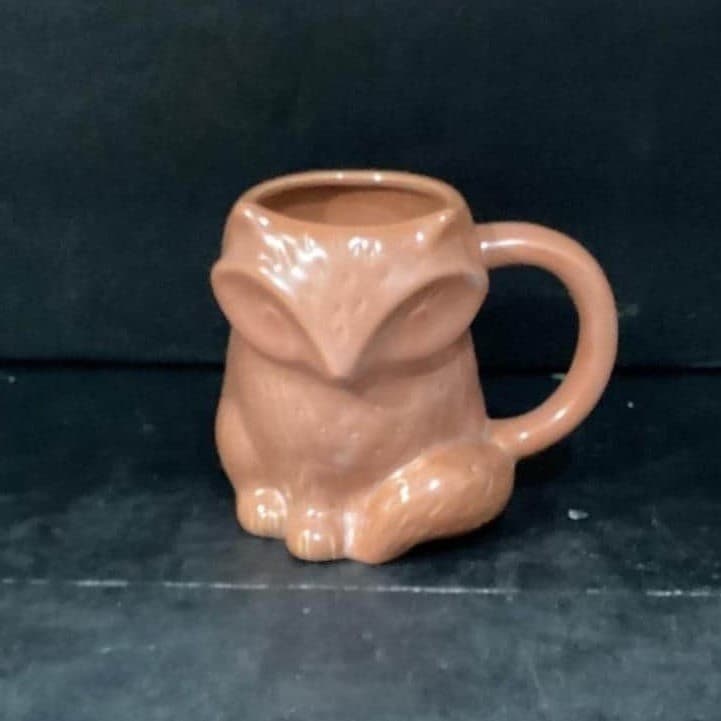 Threshold Brown Fox Figural Coffee Cup, 3D Ceramic Mug, Replacement Drinkware - Thumbnail 2