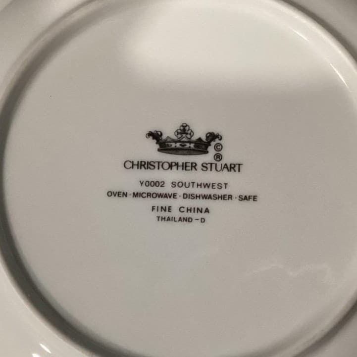 Christopher Stuart Southwest Octagonal Soup Bowls, Set Of 4, Vintage Dinnerware - Thumbnail 5