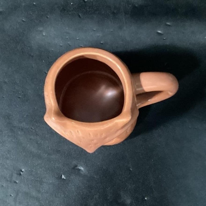 Threshold Brown Fox Figural Coffee Cup, 3D Ceramic Mug, Replacement Drinkware - Thumbnail 3
