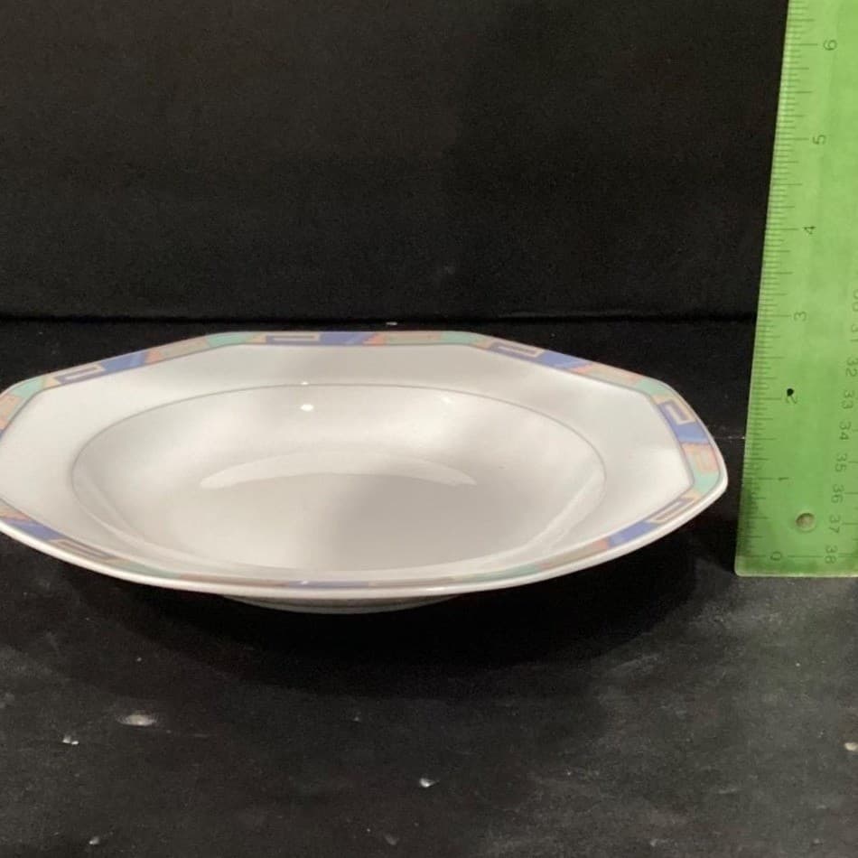 Christopher Stuart Southwest Octagonal Soup Bowls, Set Of 4, Vintage Dinnerware - Thumbnail 6