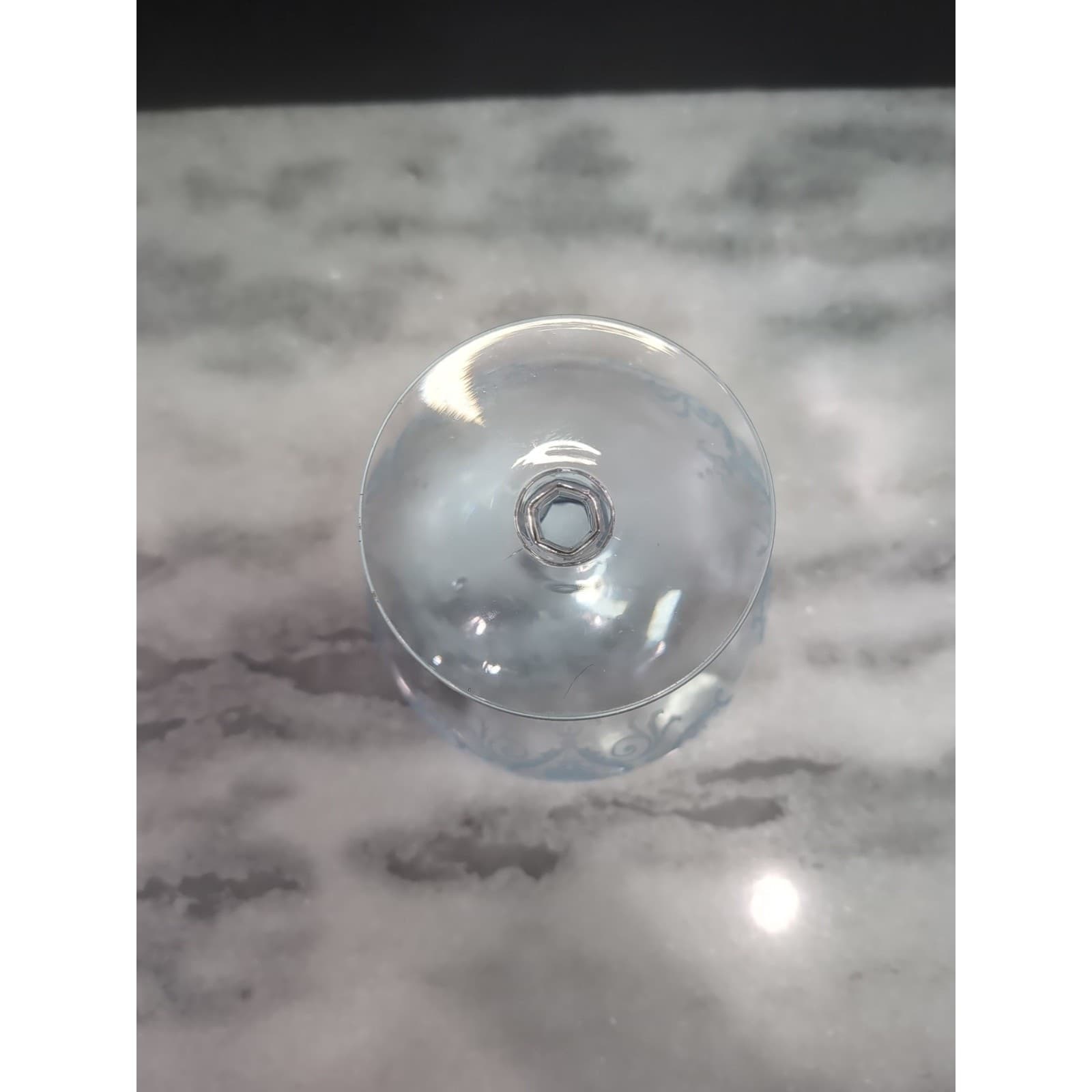 Fostoria Versailles Blue Grapefruit Bowl, Glass Goblet, Kitchenware, No Liner - Thumbnail 6