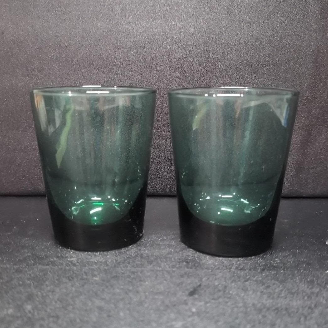 Libbey Juniper Green Glass Tumblers, Set of 2, Heavy Bottom Glasses, Drinkware - Thumbnail 2