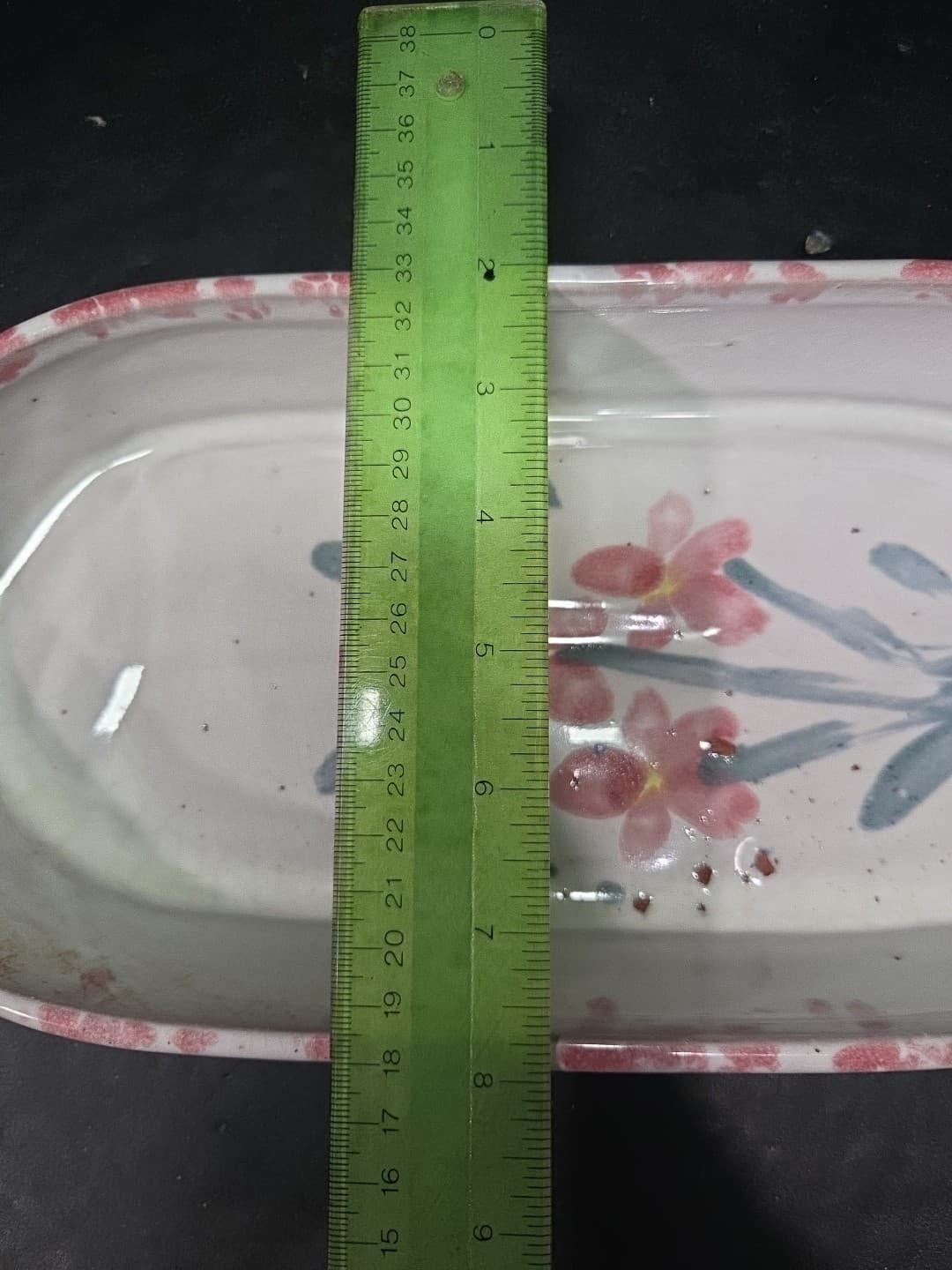 Studio Art Pottery Oval Baking & Serving Dish, Country Pink Floral, Stoneware - Thumbnail 5