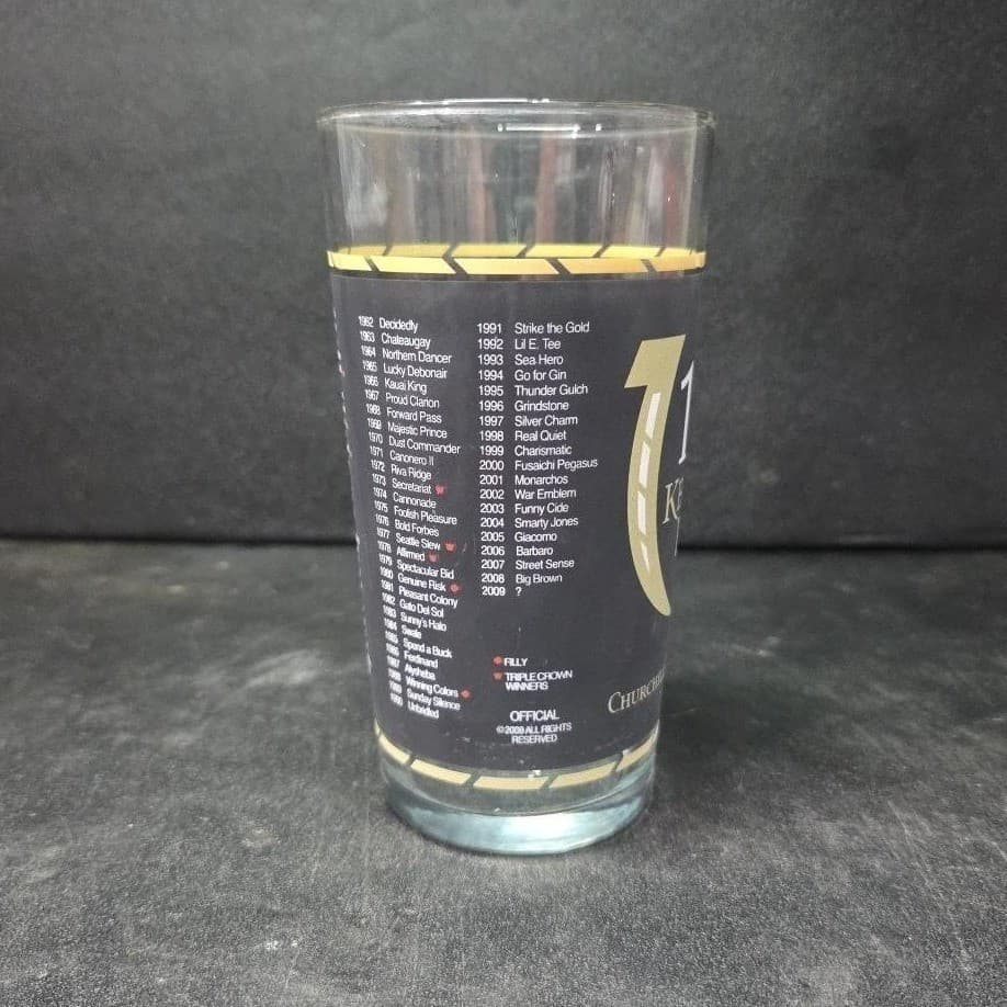 Kentucky Derby Mint Julep Collector Souvenir Glass 135th Churchill Downs Tumbler - Thumbnail 5