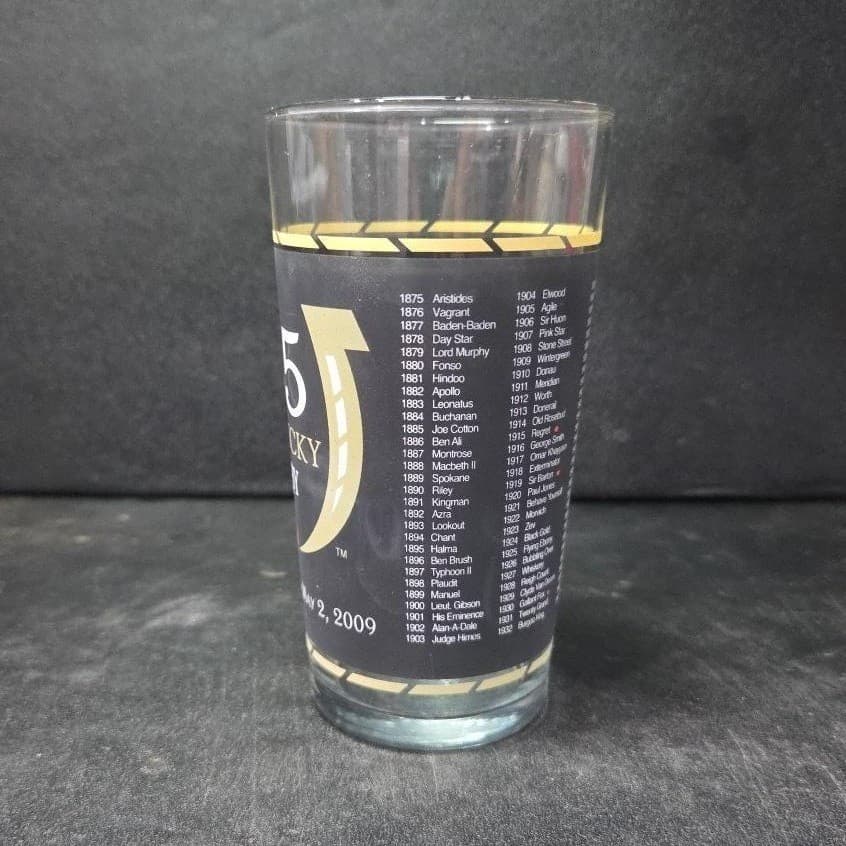 Kentucky Derby Mint Julep Collector Souvenir Glass 135th Churchill Downs Tumbler - Thumbnail 3