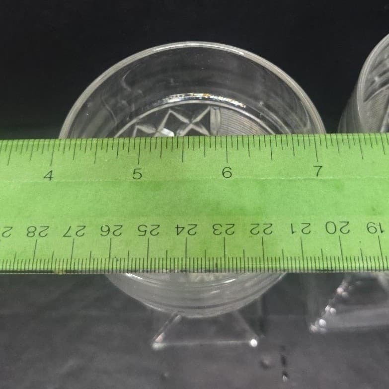Saben Glass Contessa Water Goblets, Set Of 2, Vintage Square Footed Stemware - Thumbnail 10