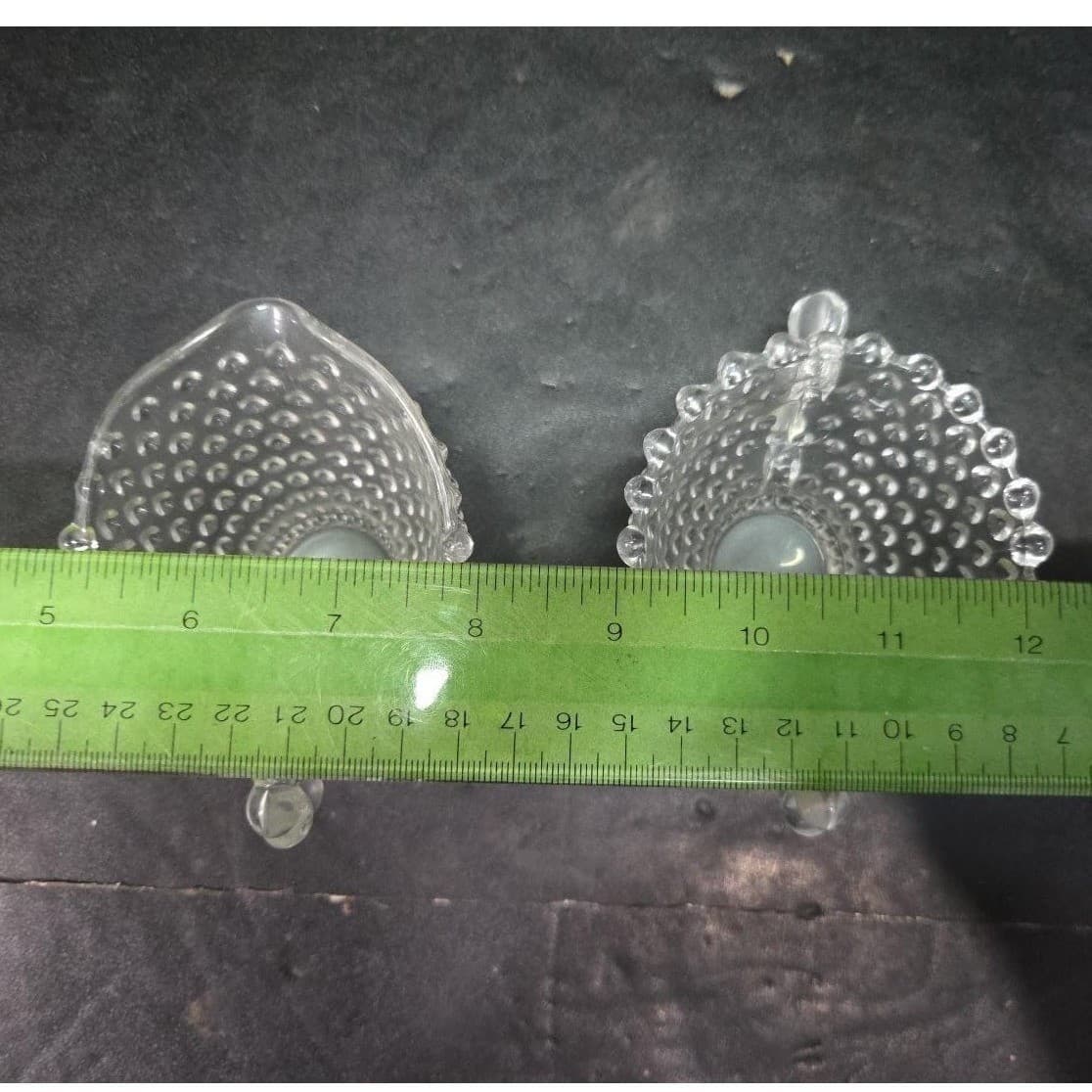 Duncan & Miller Crystal Hobnail Sugar And Creamer With Tray, Vintage Glassware - Thumbnail 11