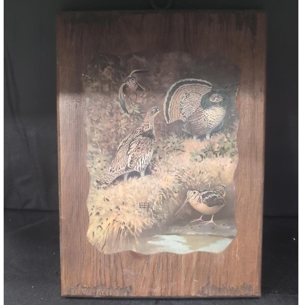 Lynn Bogue Hunt Game Birds Of America Print, Wood Paneled Artwork, Wall Hanging - Thumbnail 2