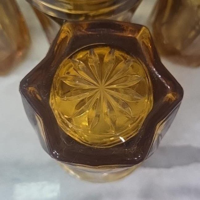 Anchor Hocking Amber Highball Glasses, Set of 4, Vintage Barware, Glass Tumblers - Thumbnail 8