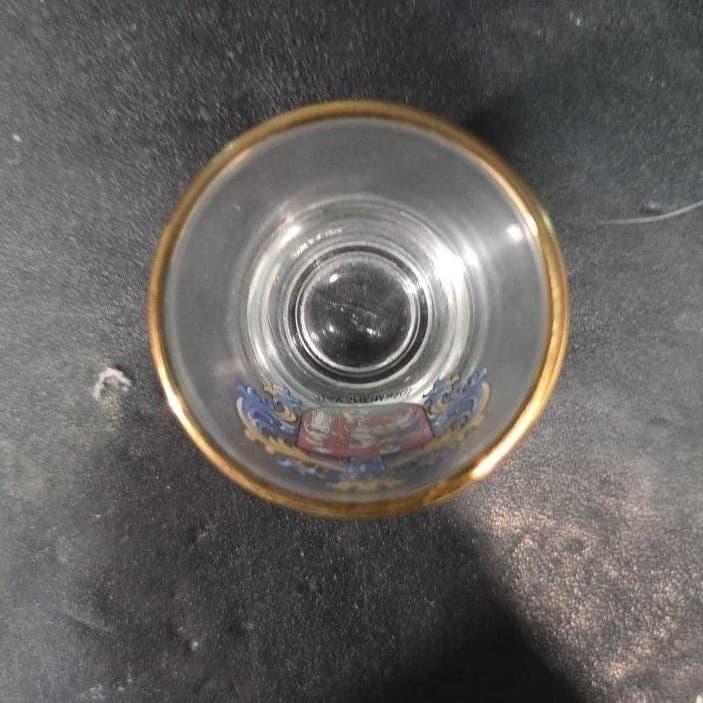 Germany Souvenir Rüdesheim am Rhein Shot Glass, Vtg Coat Of Arms Shield Design - Thumbnail 7