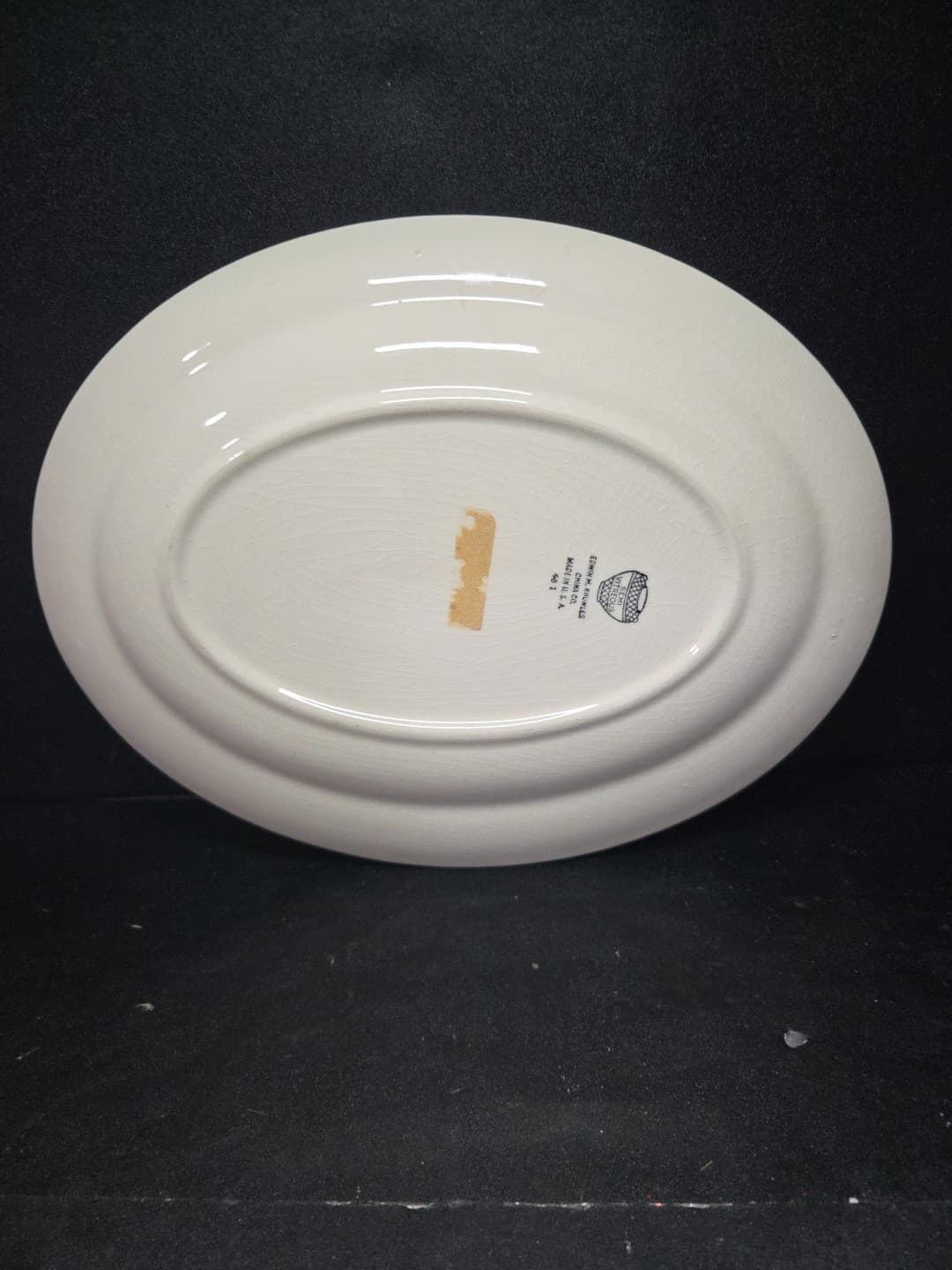 Edwin M. Knowles China Company Rose Floral Bouquet Oval Platter, Vrg Replacement - Thumbnail 2
