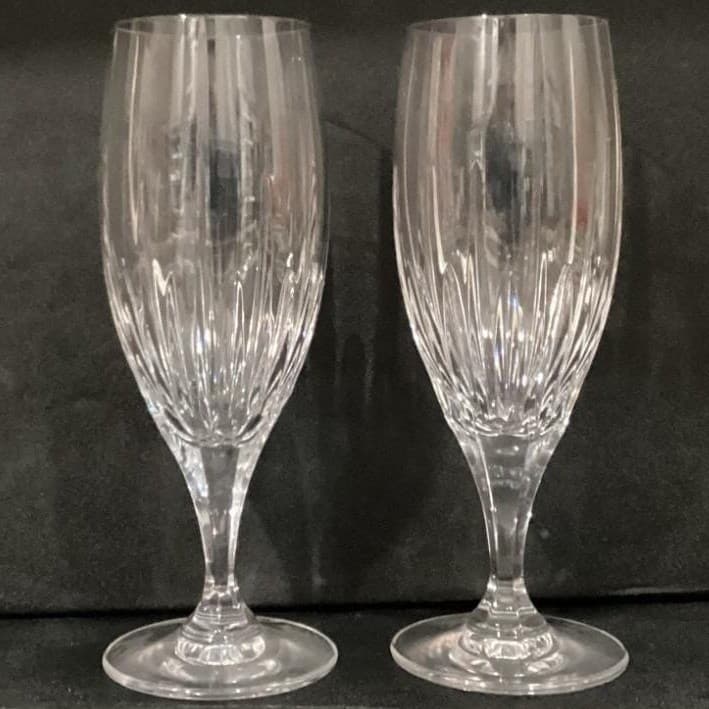 2 Mikasa Arctic Lights crystal pattern Iced Tea Glasses - Thumbnail 10