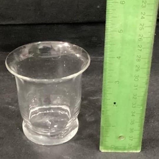 Set of 3 Paneled Clear Glass Votive Candle Holders - Thumbnail 2