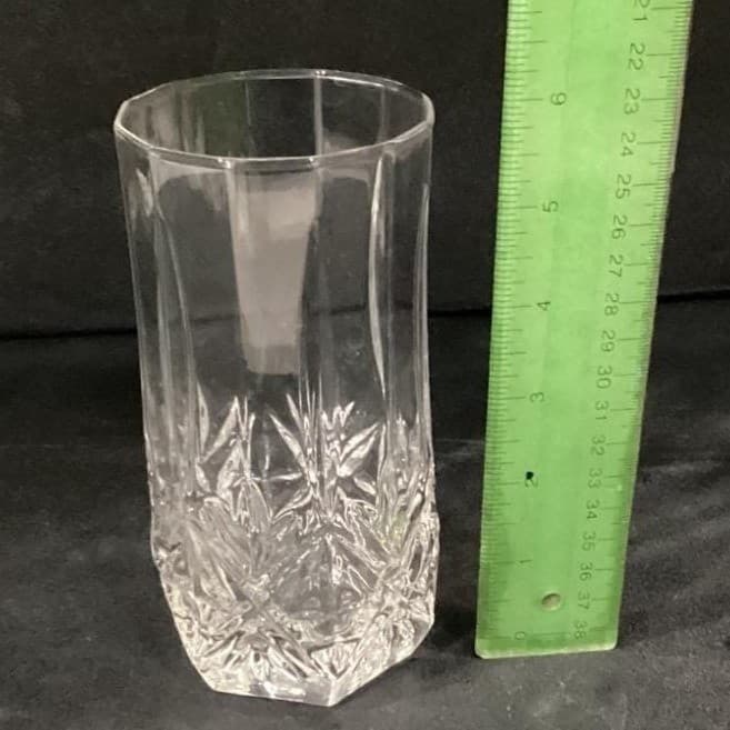 2 Mikasa Arctic Lights crystal pattern Iced Tea Glasses - Thumbnail 2