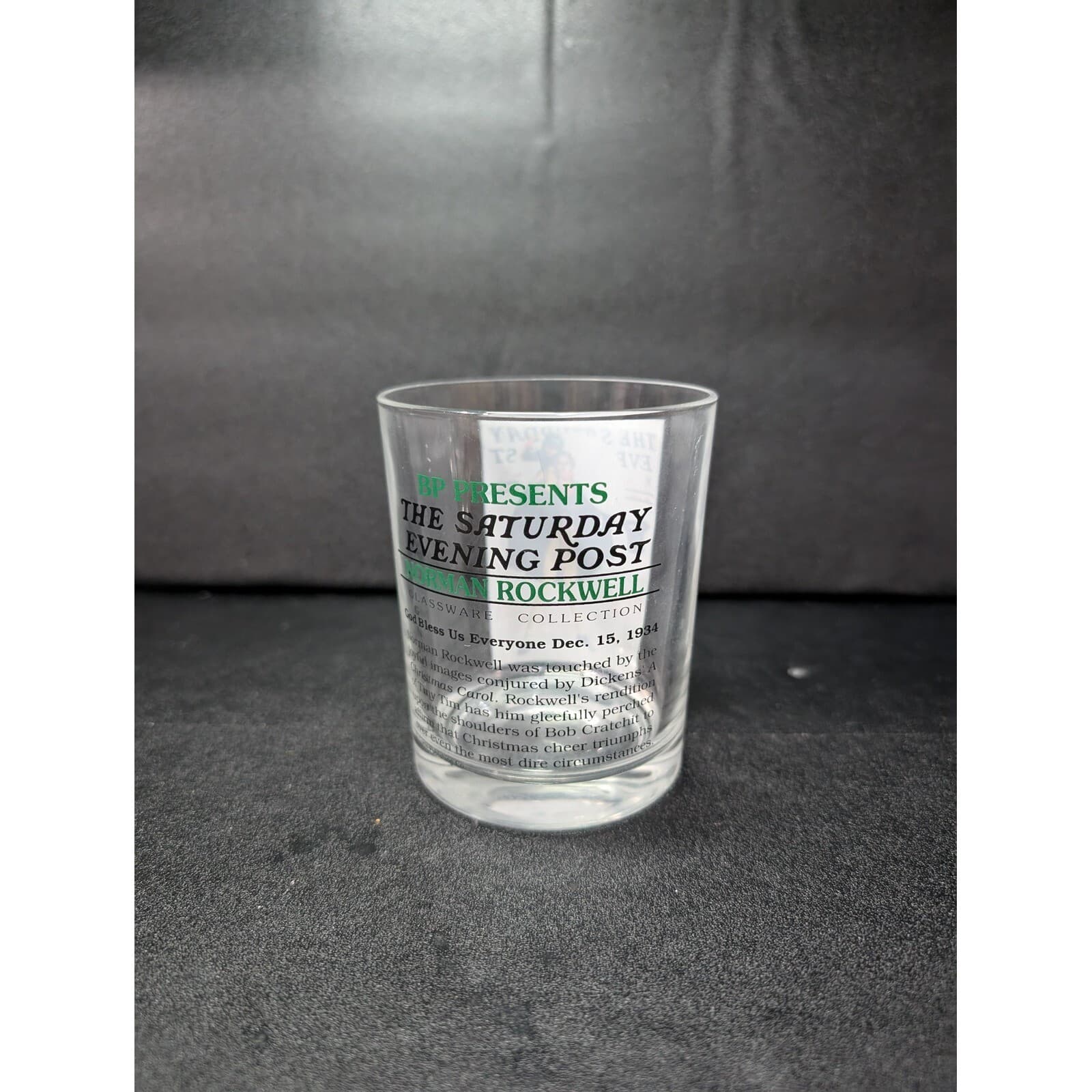 Saturday Evening Post Glass, Norman Rockwell Highball Glass, Retro Barware, 4.25 - Thumbnail 3