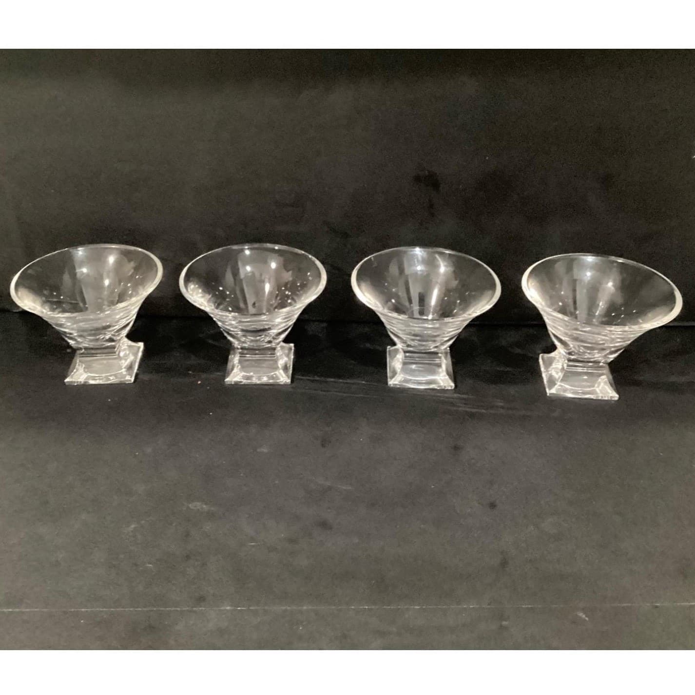 Italian Colle Crystal Cremanca Glasses, 24% Lead, Cocktail Martini, Set Of 4 - Thumbnail 6