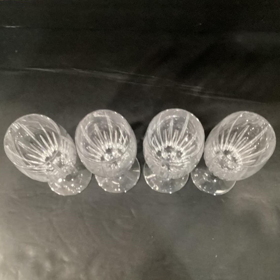 4 Mikasa ARCTIC LIGHTS Crystal 8.5" Iced Tea Glasses Vertical Cuts - Thumbnail 5
