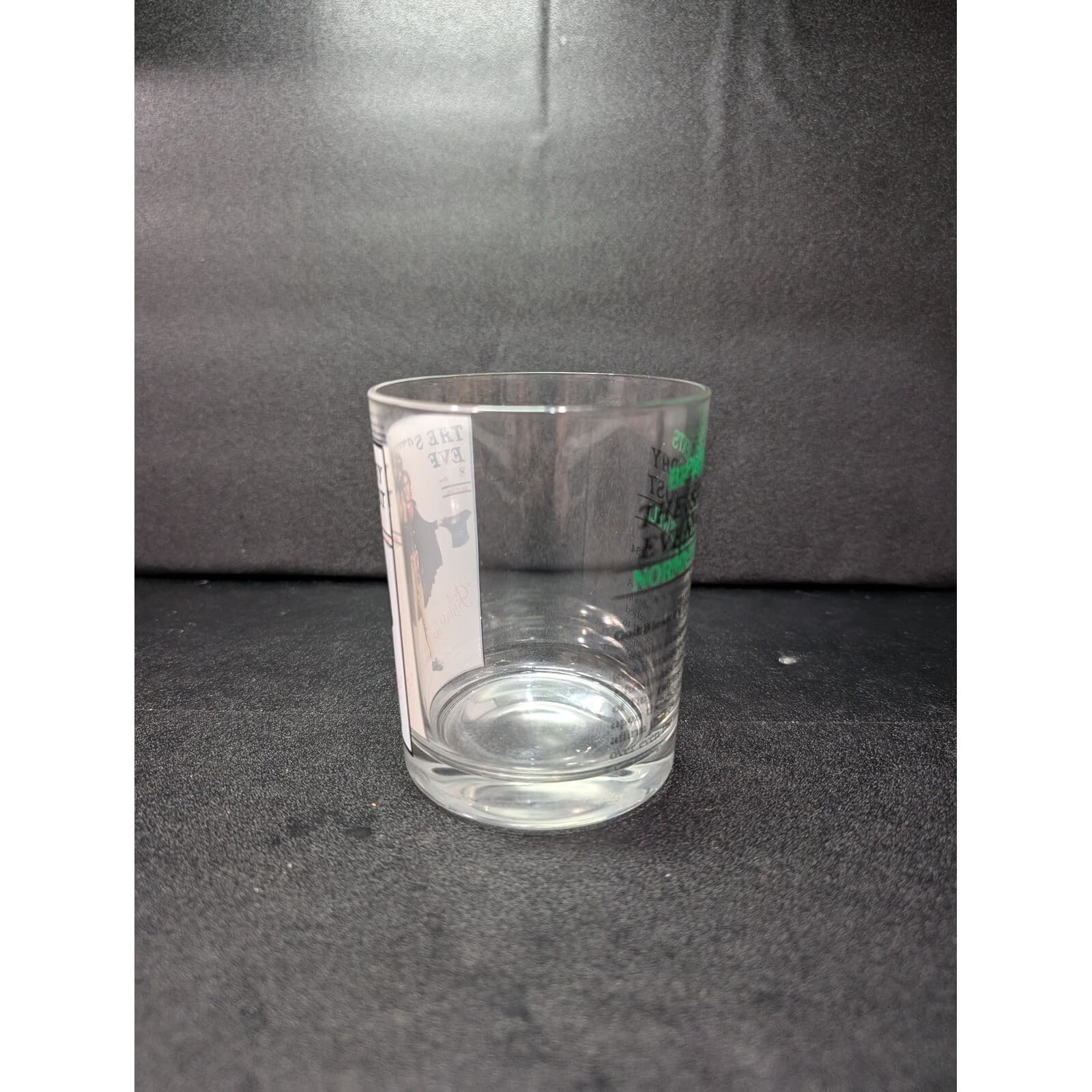 Saturday Evening Post Glass, Norman Rockwell Highball Glass, Retro Barware, 4.25 - Thumbnail 2