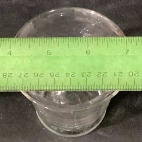 Set of 3 Paneled Clear Glass Votive Candle Holders - Thumbnail 3