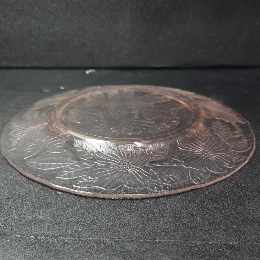 Macbeth Evans Pink Dogwood Salad Plate, Vintage Depression Era Dish, Tableware - Thumbnail 6