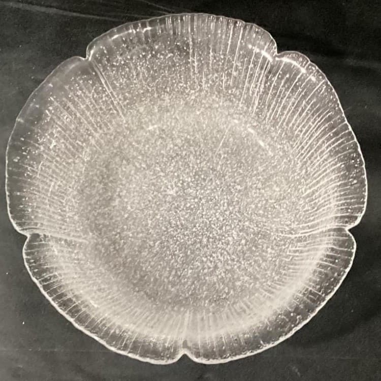 Mikasa Kurata Inspired Bowls Clear Bubble Glass Lotus Flower Ice Floral Set of 2 - Thumbnail 9