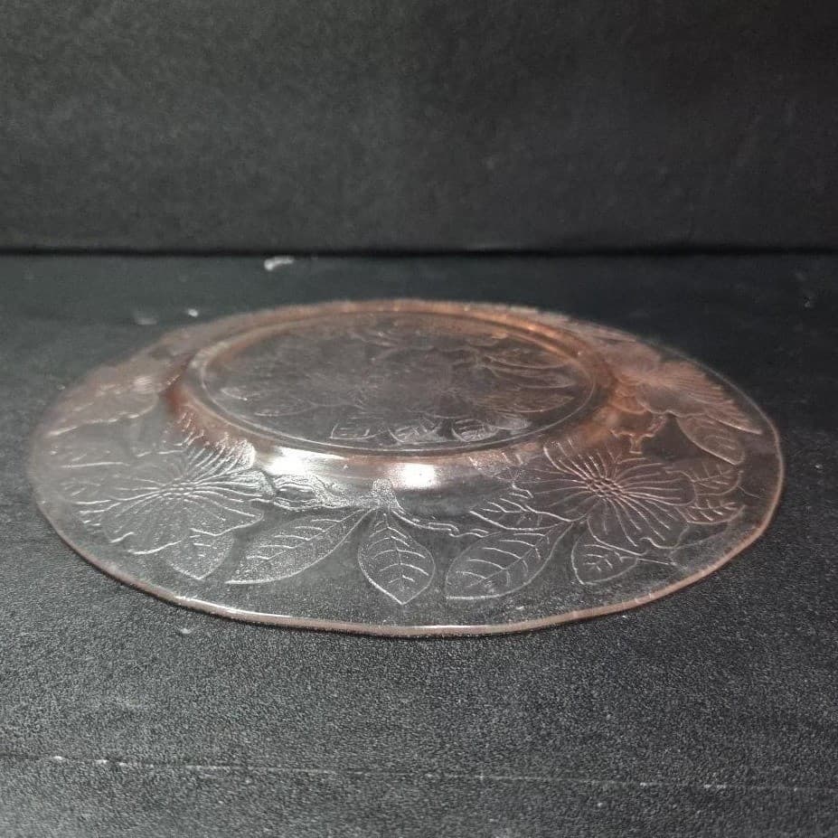 Macbeth Evans Pink Dogwood Salad Plate, Vintage Depression Era Dish, Tableware - Thumbnail 8