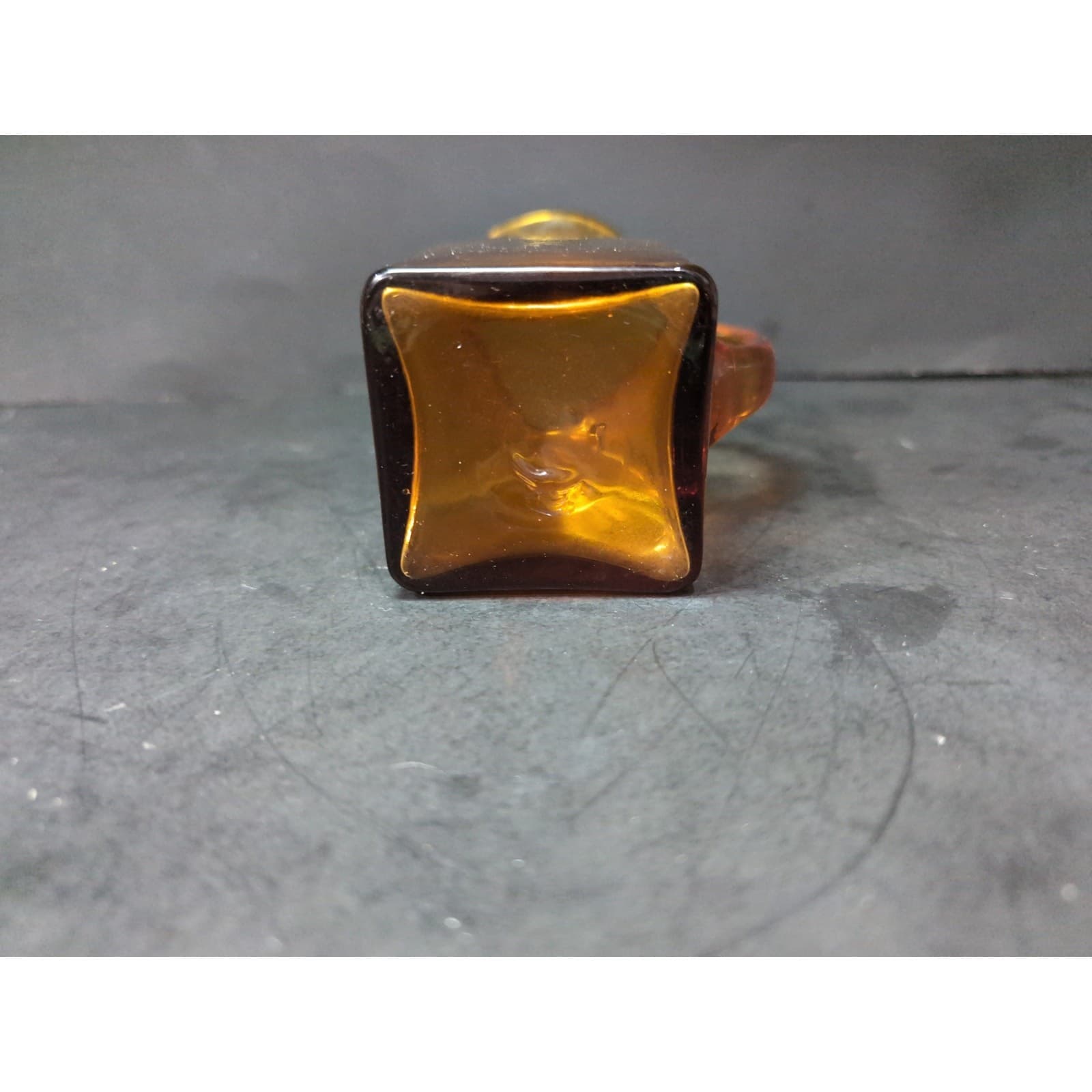 Pilgrim Handblown Glass Pitcher Amber, Vintage Amber Glassware, Table Decor - Thumbnail 7