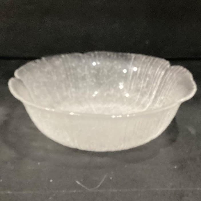 Mikasa Kurata Inspired Bowls Clear Bubble Glass Lotus Flower Ice Floral Set of 2 - Thumbnail 17