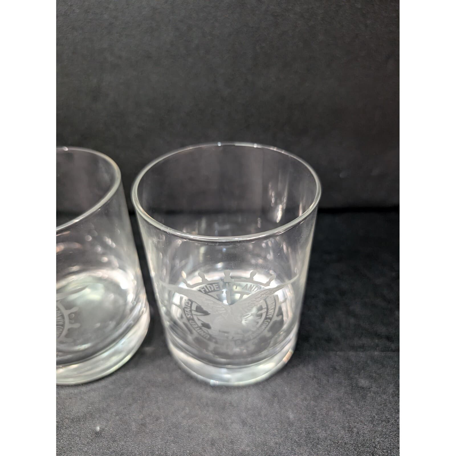 US Fidelity And Guidance Company 1896 Glass Tumblers Set, Etched Whiskey Glasses - Thumbnail 5