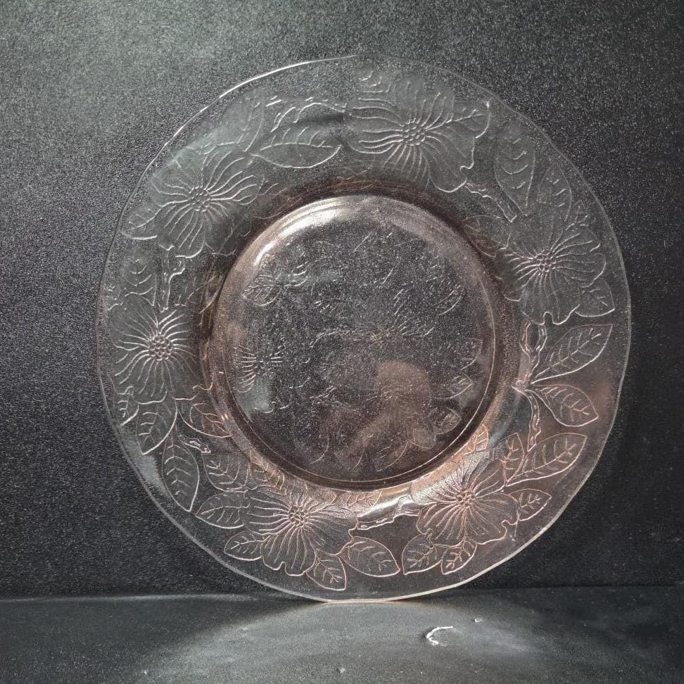 Macbeth Evans Pink Dogwood Salad Plate, Vintage Depression Era Dish, Tableware - Thumbnail 2