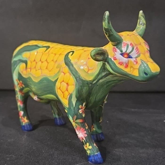 Cow Parade Corn On The Cow Figurine, Westland Giftware, Statue #7335, No Box/Tag - Thumbnail 3