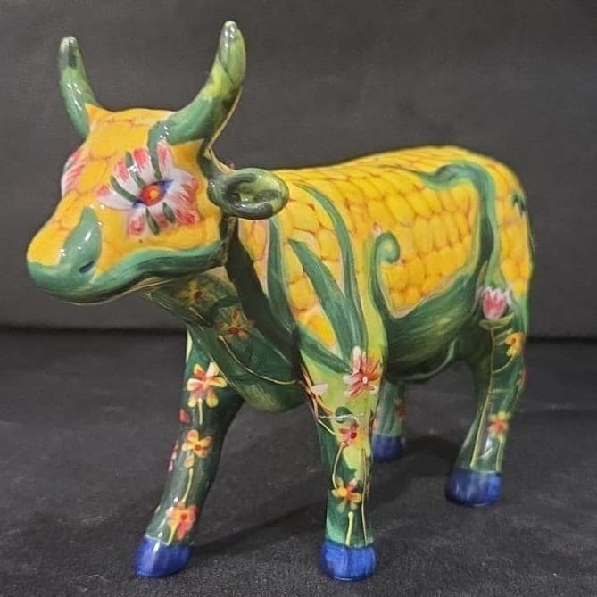 Cow Parade Corn On The Cow Figurine, Westland Giftware, Statue #7335, No Box/Tag