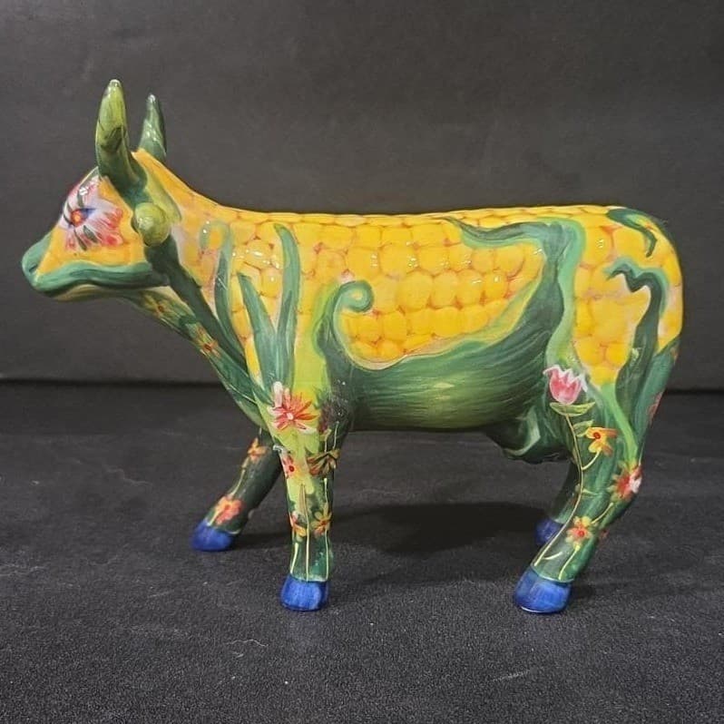 Cow Parade Corn On The Cow Figurine, Westland Giftware, Statue #7335, No Box/Tag - Thumbnail 6